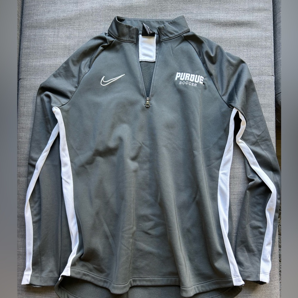 Purdue soccer Nike quarter zip warm up size medium